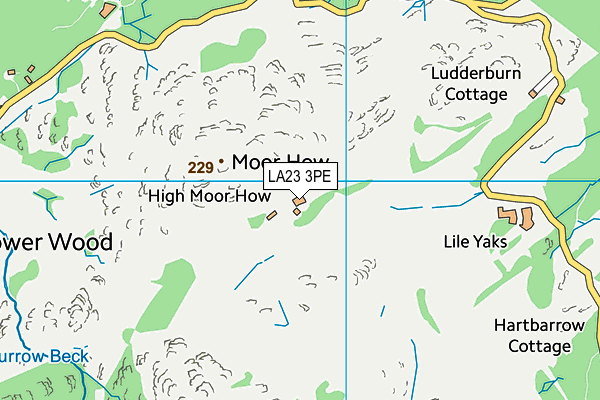 LA23 3PE map - OS VectorMap District (Ordnance Survey) LA23 3PE map - OS VectorMap District (Ordnance Survey)