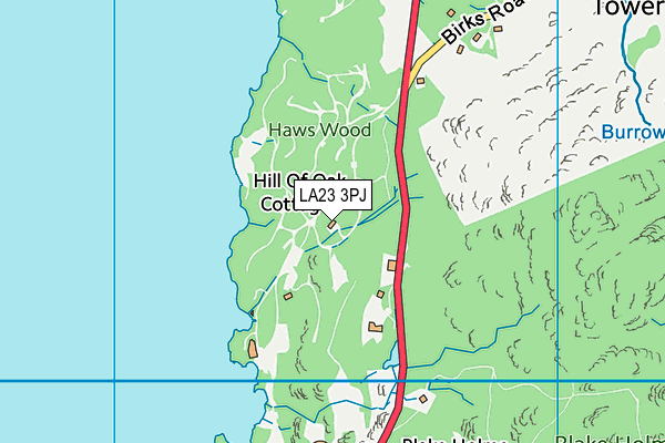 LA23 3PJ map - OS VectorMap District (Ordnance Survey) LA23 3PJ map - OS VectorMap District (Ordnance Survey)