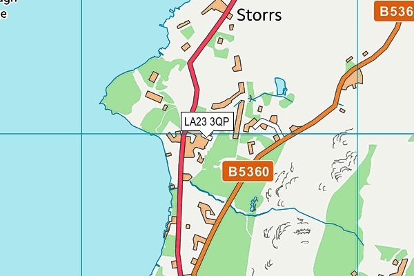 LA23 3QP map - OS VectorMap District (Ordnance Survey) LA23 3QP map - OS VectorMap District (Ordnance Survey)