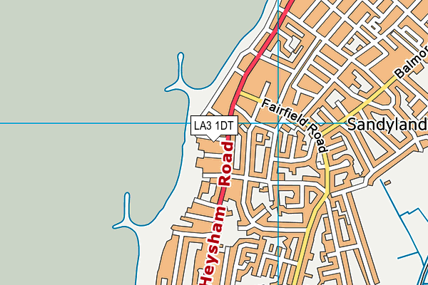 LA3 1DT map - OS VectorMap District (Ordnance Survey) LA3 1DT map - OS VectorMap District (Ordnance Survey)