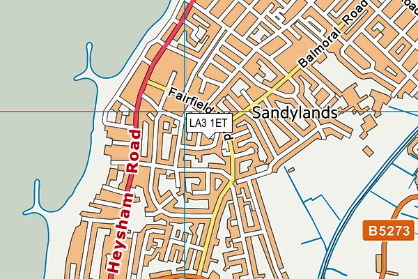 LA3 1ET map - OS VectorMap District (Ordnance Survey) LA3 1ET map - OS VectorMap District (Ordnance Survey)