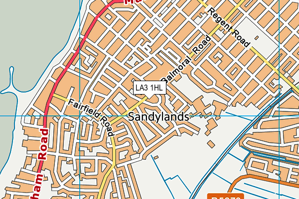 LA3 1HL map - OS VectorMap District (Ordnance Survey) LA3 1HL map - OS VectorMap District (Ordnance Survey)