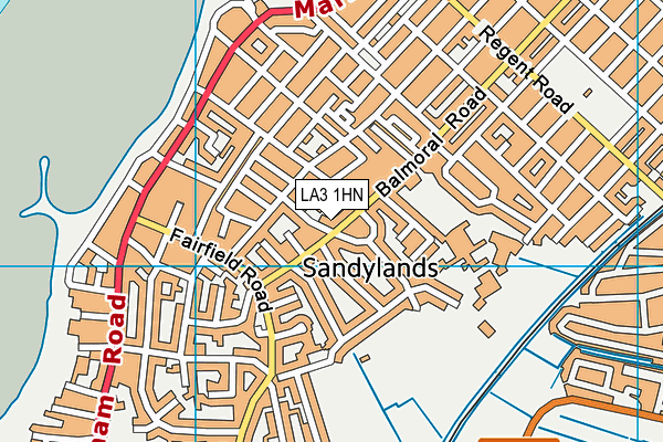 LA3 1HN map - OS VectorMap District (Ordnance Survey) LA3 1HN map - OS VectorMap District (Ordnance Survey)