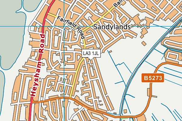 LA3 1JL map - OS VectorMap District (Ordnance Survey) LA3 1JL map - OS VectorMap District (Ordnance Survey)
