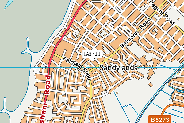 LA3 1JU map - OS VectorMap District (Ordnance Survey) LA3 1JU map - OS VectorMap District (Ordnance Survey)