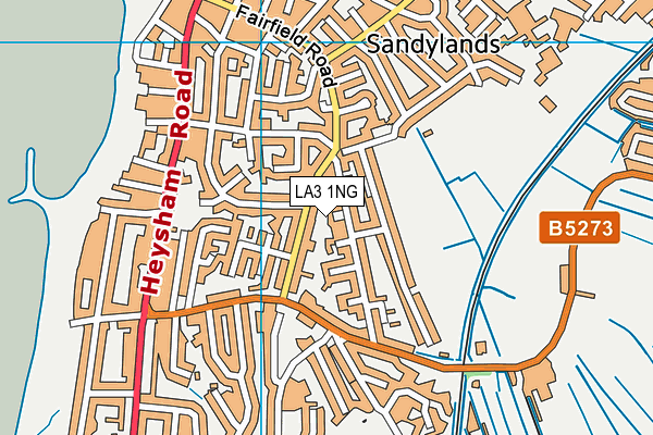 LA3 1NG map - OS VectorMap District (Ordnance Survey) LA3 1NG map - OS VectorMap District (Ordnance Survey)