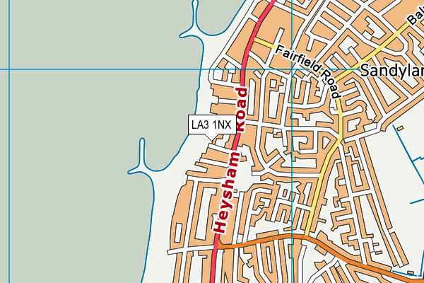 LA3 1NX map - OS VectorMap District (Ordnance Survey) LA3 1NX map - OS VectorMap District (Ordnance Survey)