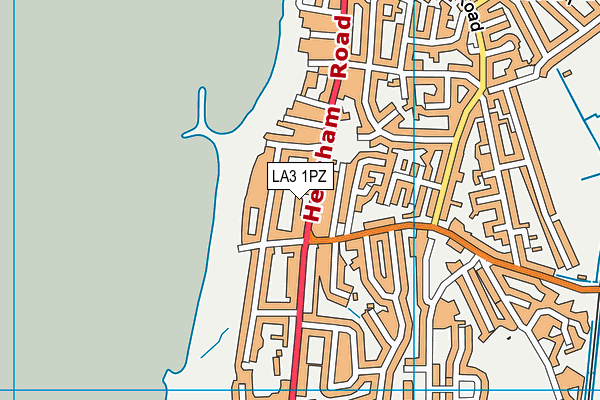 LA3 1PZ map - OS VectorMap District (Ordnance Survey) LA3 1PZ map - OS VectorMap District (Ordnance Survey)