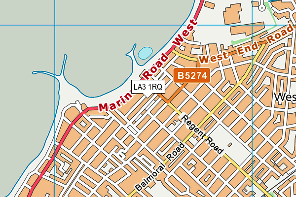 LA3 1RQ map - OS VectorMap District (Ordnance Survey) LA3 1RQ map - OS VectorMap District (Ordnance Survey)