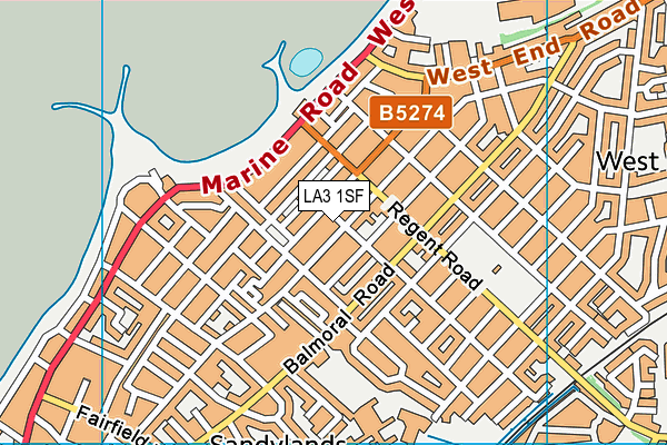 LA3 1SF map - OS VectorMap District (Ordnance Survey) LA3 1SF map - OS VectorMap District (Ordnance Survey)
