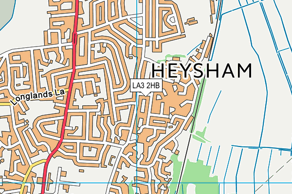 LA3 2HB map - OS VectorMap District (Ordnance Survey) LA3 2HB map - OS VectorMap District (Ordnance Survey)
