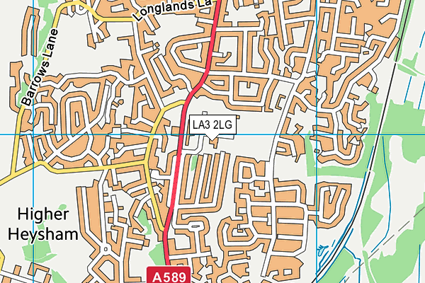 LA3 2LG map - OS VectorMap District (Ordnance Survey) LA3 2LG map - OS VectorMap District (Ordnance Survey)
