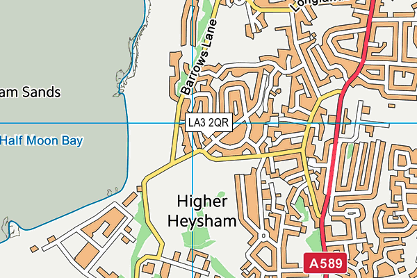 LA3 2QR map - OS VectorMap District (Ordnance Survey) LA3 2QR map - OS VectorMap District (Ordnance Survey)