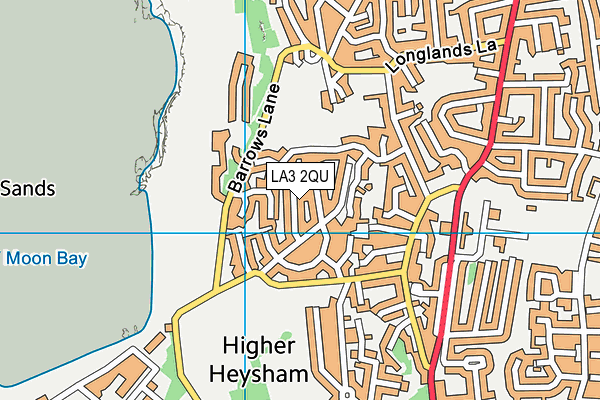 LA3 2QU map - OS VectorMap District (Ordnance Survey) LA3 2QU map - OS VectorMap District (Ordnance Survey)