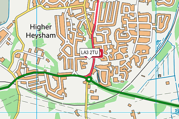 LA3 2TU map - OS VectorMap District (Ordnance Survey) LA3 2TU map - OS VectorMap District (Ordnance Survey)