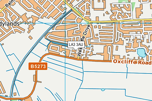 LA3 3AU map - OS VectorMap District (Ordnance Survey) LA3 3AU map - OS VectorMap District (Ordnance Survey)