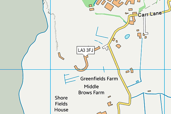 LA3 3FJ map - OS VectorMap District (Ordnance Survey) LA3 3FJ map - OS VectorMap District (Ordnance Survey)