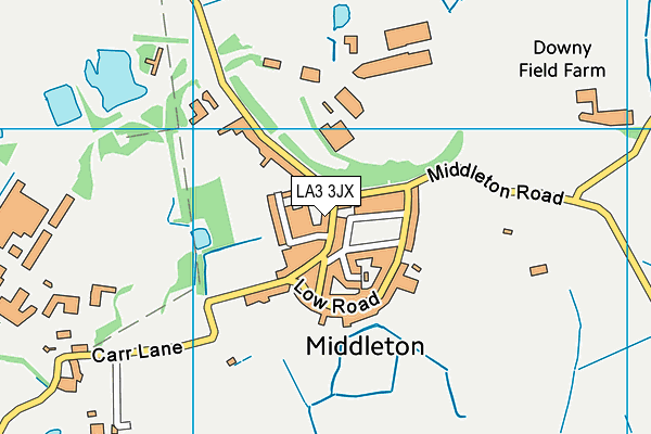 LA3 3JX map - OS VectorMap District (Ordnance Survey) LA3 3JX map - OS VectorMap District (Ordnance Survey)