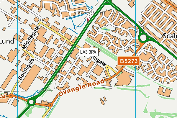 LA3 3PA map - OS VectorMap District (Ordnance Survey) LA3 3PA map - OS VectorMap District (Ordnance Survey)