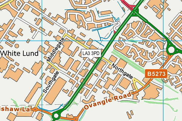 LA3 3PD map - OS VectorMap District (Ordnance Survey) LA3 3PD map - OS VectorMap District (Ordnance Survey)