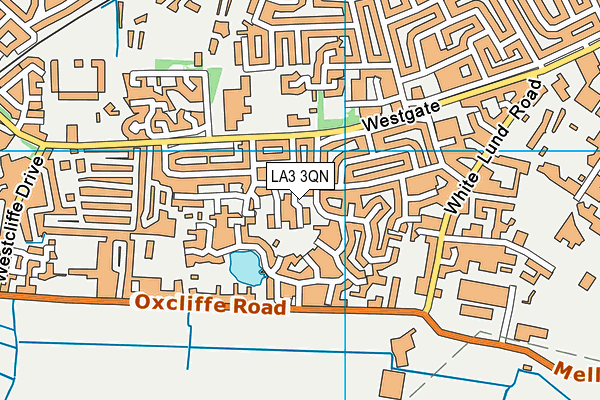 LA3 3QN map - OS VectorMap District (Ordnance Survey) LA3 3QN map - OS VectorMap District (Ordnance Survey)