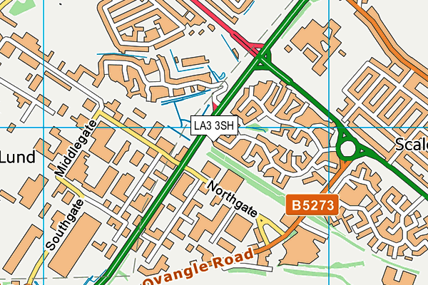LA3 3SH map - OS VectorMap District (Ordnance Survey) LA3 3SH map - OS VectorMap District (Ordnance Survey)