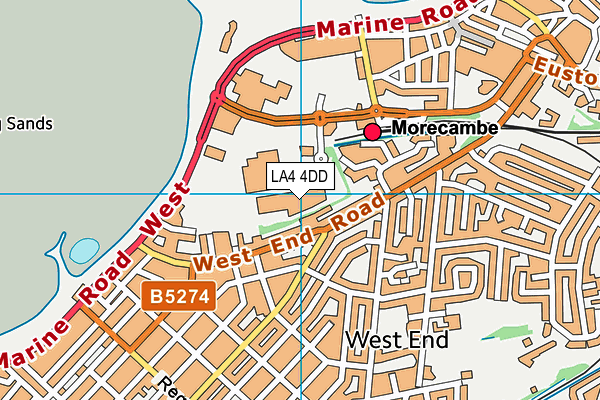 LA4 4DD map - OS VectorMap District (Ordnance Survey) LA4 4DD map - OS VectorMap District (Ordnance Survey)