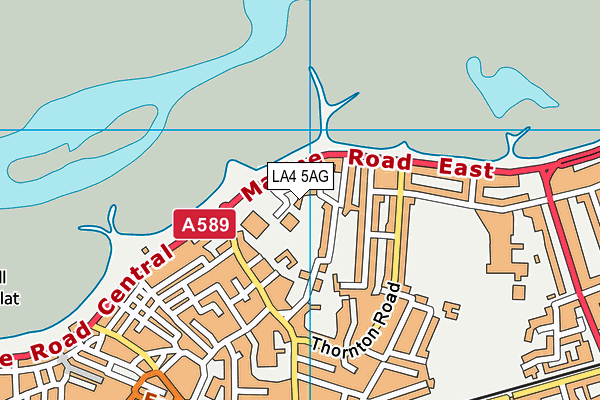 LA4 5AG map - OS VectorMap District (Ordnance Survey) LA4 5AG map - OS VectorMap District (Ordnance Survey)
