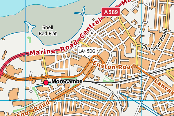 LA4 5DG map - OS VectorMap District (Ordnance Survey) LA4 5DG map - OS VectorMap District (Ordnance Survey)