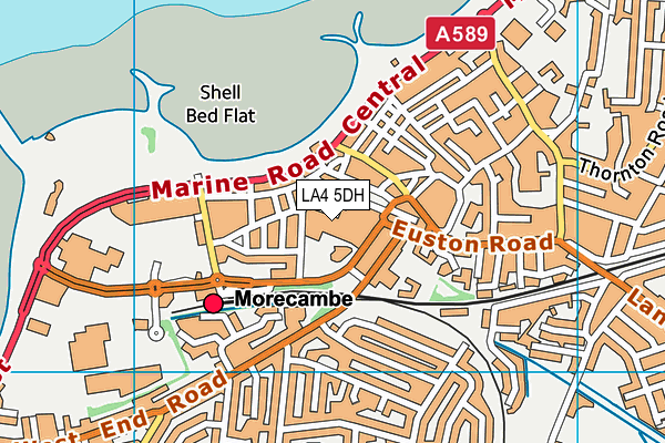 LA4 5DH map - OS VectorMap District (Ordnance Survey) LA4 5DH map - OS VectorMap District (Ordnance Survey)