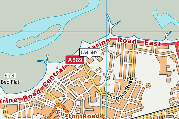 LA4 5HY map - OS VectorMap District (Ordnance Survey) LA4 5HY map - OS VectorMap District (Ordnance Survey)
