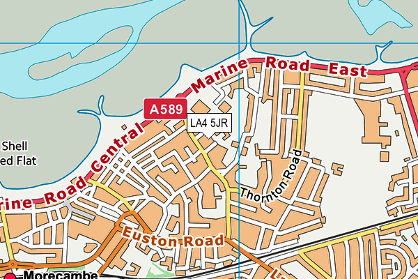 LA4 5JR map - OS VectorMap District (Ordnance Survey) LA4 5JR map - OS VectorMap District (Ordnance Survey)