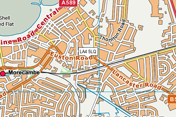 LA4 5LQ map - OS VectorMap District (Ordnance Survey) LA4 5LQ map - OS VectorMap District (Ordnance Survey)