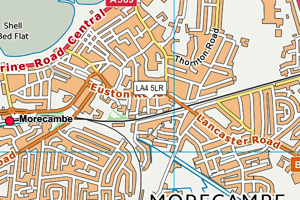 LA4 5LR map - OS VectorMap District (Ordnance Survey) LA4 5LR map - OS VectorMap District (Ordnance Survey)