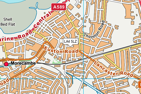 LA4 5LZ map - OS VectorMap District (Ordnance Survey) LA4 5LZ map - OS VectorMap District (Ordnance Survey)