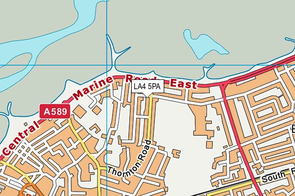 LA4 5PA map - OS VectorMap District (Ordnance Survey) LA4 5PA map - OS VectorMap District (Ordnance Survey)