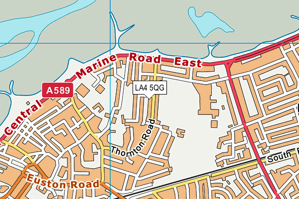 LA4 5QG map - OS VectorMap District (Ordnance Survey) LA4 5QG map - OS VectorMap District (Ordnance Survey)