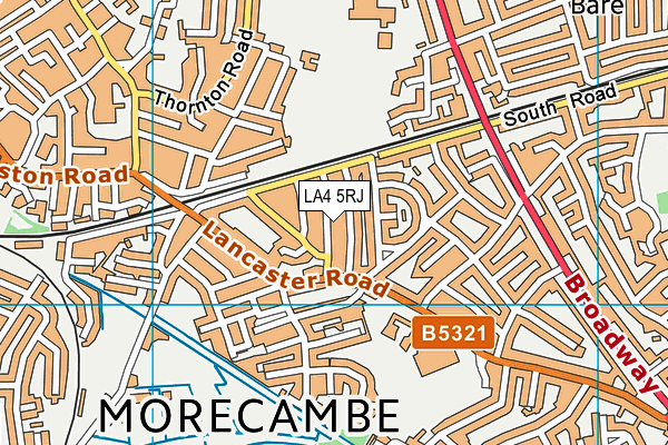 LA4 5RJ map - OS VectorMap District (Ordnance Survey) LA4 5RJ map - OS VectorMap District (Ordnance Survey)