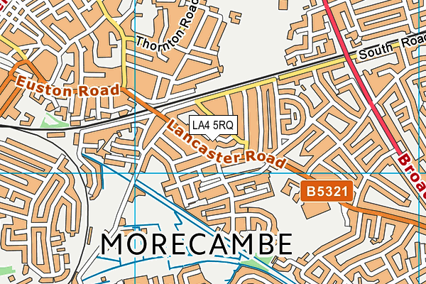 LA4 5RQ map - OS VectorMap District (Ordnance Survey)