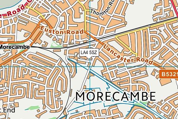 LA4 5SZ map - OS VectorMap District (Ordnance Survey) LA4 5SZ map - OS VectorMap District (Ordnance Survey)