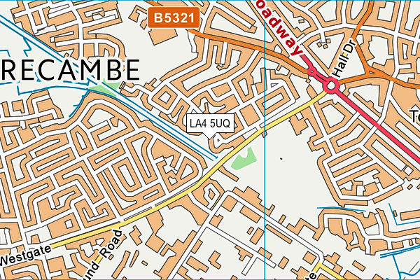 LA4 5UQ map - OS VectorMap District (Ordnance Survey) LA4 5UQ map - OS VectorMap District (Ordnance Survey)