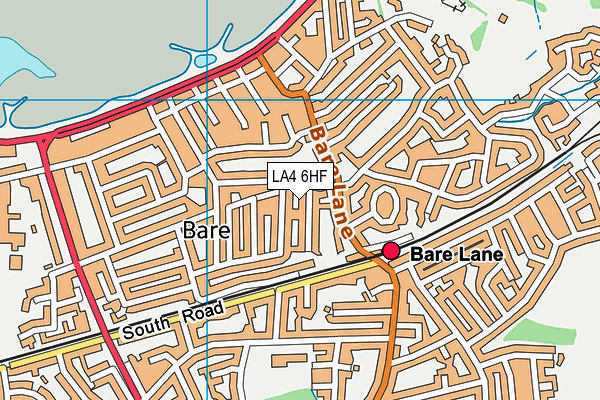 LA4 6HF map - OS VectorMap District (Ordnance Survey) LA4 6HF map - OS VectorMap District (Ordnance Survey)