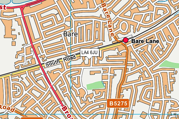 LA4 6JU map - OS VectorMap District (Ordnance Survey)