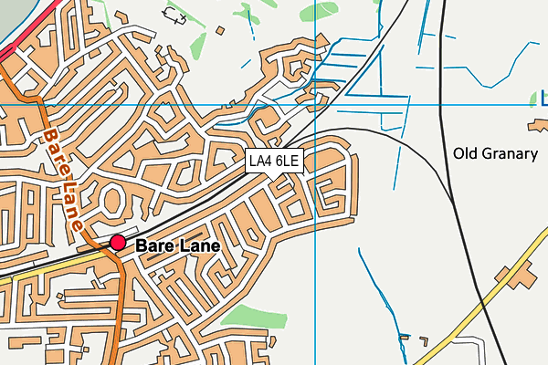 LA4 6LE map - OS VectorMap District (Ordnance Survey) LA4 6LE map - OS VectorMap District (Ordnance Survey)