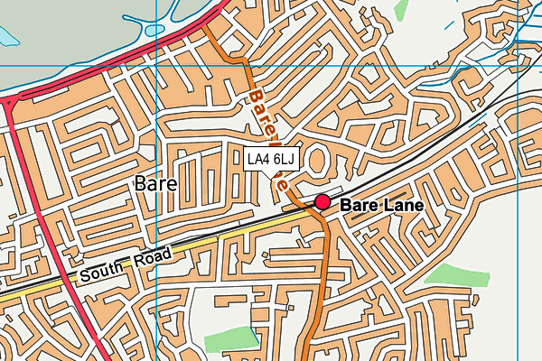 LA4 6LJ map - OS VectorMap District (Ordnance Survey)