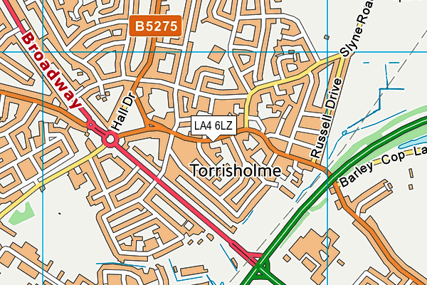 LA4 6LZ map - OS VectorMap District (Ordnance Survey) LA4 6LZ map - OS VectorMap District (Ordnance Survey)