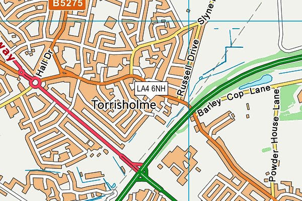 LA4 6NH map - OS VectorMap District (Ordnance Survey) LA4 6NH map - OS VectorMap District (Ordnance Survey)