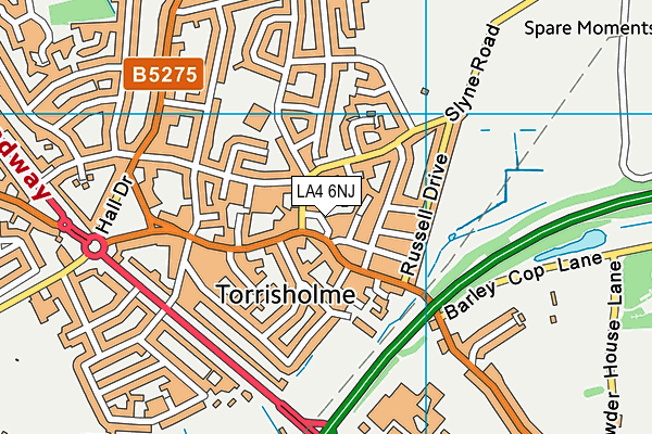LA4 6NJ map - OS VectorMap District (Ordnance Survey) LA4 6NJ map - OS VectorMap District (Ordnance Survey)