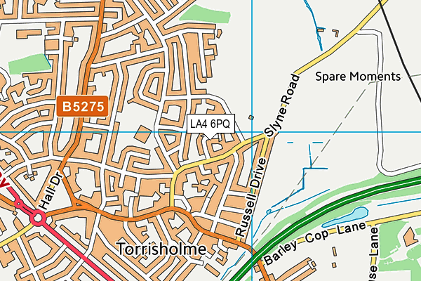 LA4 6PQ map - OS VectorMap District (Ordnance Survey) LA4 6PQ map - OS VectorMap District (Ordnance Survey)