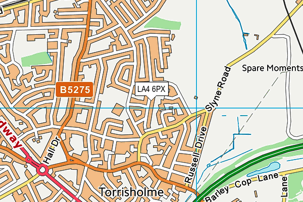 LA4 6PX map - OS VectorMap District (Ordnance Survey) LA4 6PX map - OS VectorMap District (Ordnance Survey)